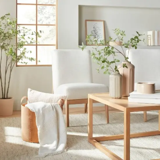 13" Faceted Ceramic Vase Sunset Taupe - Hearth & Hand&trade; with Magnolia image {1}