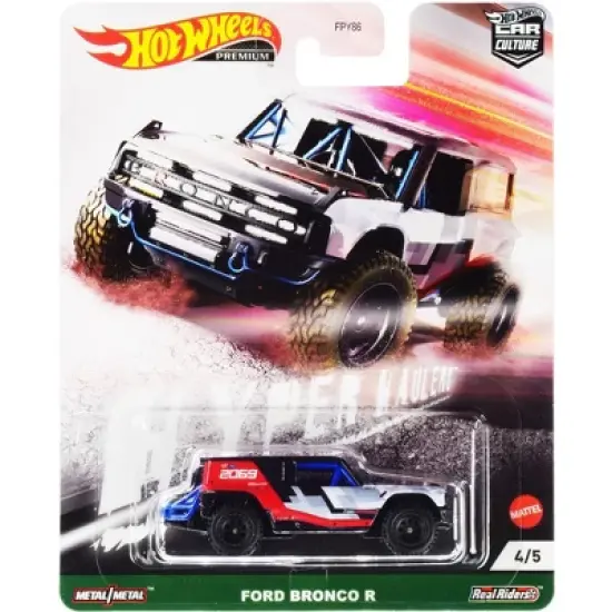 Ford Bronco R Black and Red with Graphics "Hyper Haulers" Series Diecast Model Car by Hot Wheels image {2}