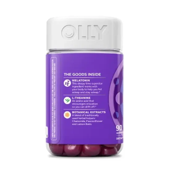 OLLY Restful Sleep Multivitamins Gummies - Blackberry Zen - 90ct image {7}
