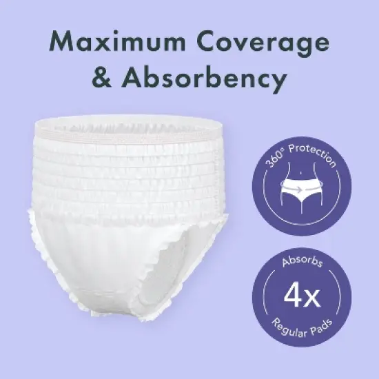 Rael Organic Disposable Period Underwear - S/M - 5ct image {2}