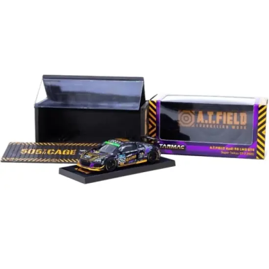 Audi R8 LMS GT4 #505 "A.T. Field" Super Taikyu ST-Z (2020) with Container Case 1/64 Diecast Model Car by Tarmac Works image {2}