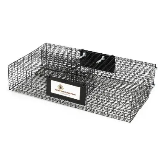 Rugged Ranch Large Metal Wire Live Catch & Release Trap Cage w/ Easy Open Top Lid & 2 Door System image {1}