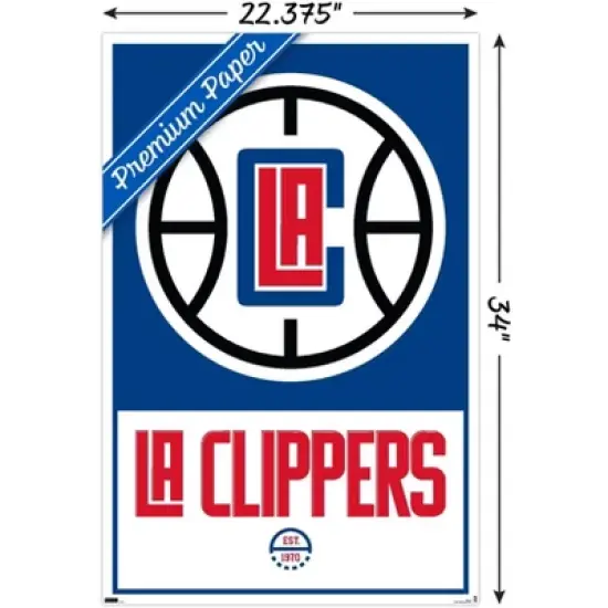 Trends International NBA LA Clippers - Logo 21 Unframed Wall Poster Prints image {2}