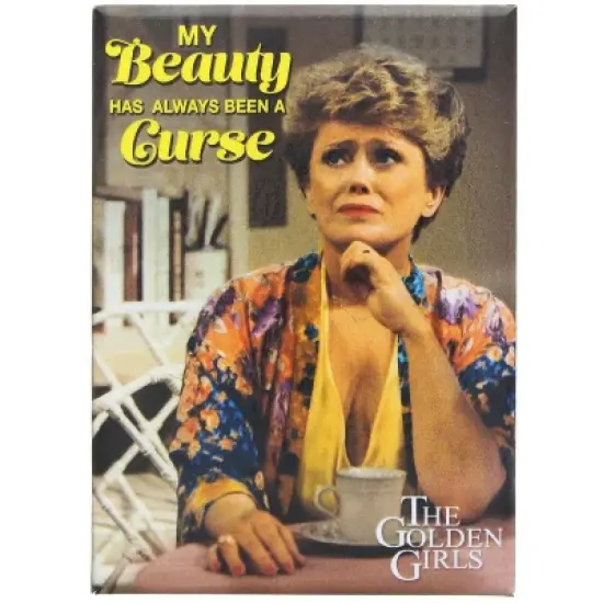 Ata Boy The Golden Girls Blanche My Beauty Is A Curse 2.5 x 3.5 Inch Magnet image {3}