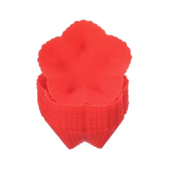 Unique Bargains Silicone Cupcake Liners Non-Stick Baking Cups 18 Pcs image {5}