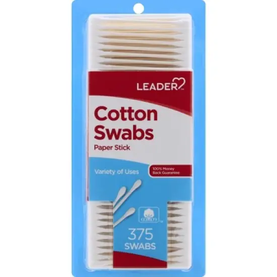 Leader Paper Sticks Cotton Swabs 375 ct image {5}