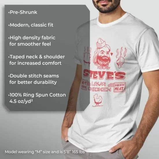 Men's A Minecraft Movie Steve Lava Chicken T-Shirt image {1}