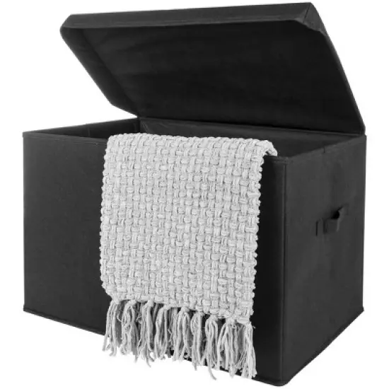 Sammy & Lou Printed Felt Toy Chest - Black image {4}