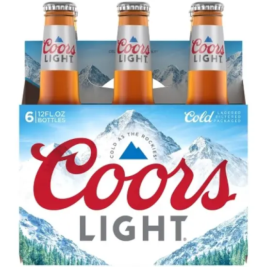 Coors Light Beer - 6pk/12 fl oz Bottles image {2}