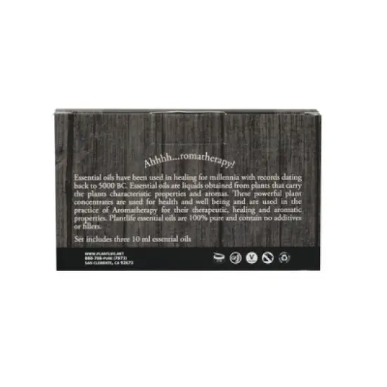 Plantlife Fresh Clothes 3-Pack Essential Oil Set &ndash; 100% Pure, Therapeutic Grade, No Additives or Fillers, 10 ml image {1}