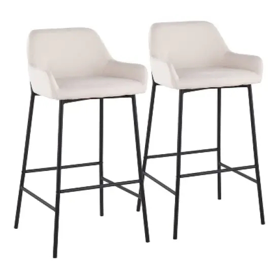 Set of 2 Daniella Metal Polyester Barstool - LumiSource image {10}