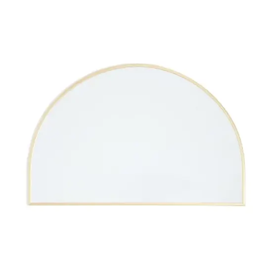 U Brands 15"x23" Metal Frame Arch Dry Erase Board Gold: Magnetic Whiteboard, Wall Mount, Includes Hardware image {1}