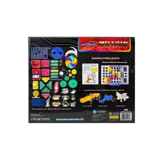 Snap Circuits Motion Science Kits: Educational STEM Toy for Grade 2, Includes Wires, LED, Switch, Base, Rubber Band image {6}