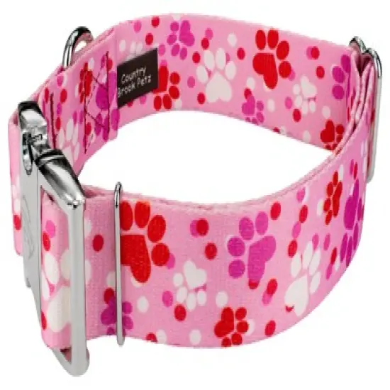 Country Brook Petz 1 1/2 Inch Premium Puppy Love Dog Collar image {1}