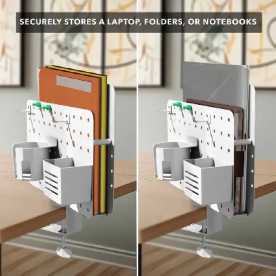 Mount-It! 360 Degree Rotating Pegboard and Organizer with Accessories image {5}