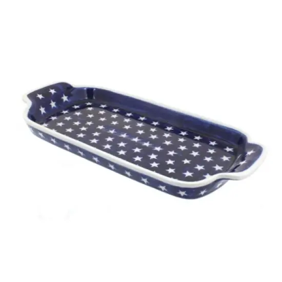 Blue Rose Polish Pottery 1282 Zaklady Bread Tray image {13}