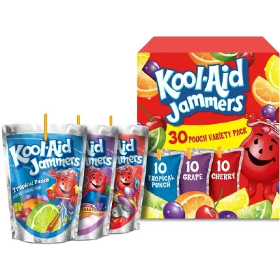 Kool-Aid Jammers Variety Pack Juice Boxes - 30pk/6 fl oz Pouches image {9}