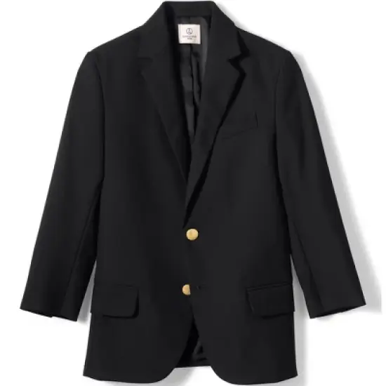 Lands' End School Uniform Boys Hopsack Blazer image {7}