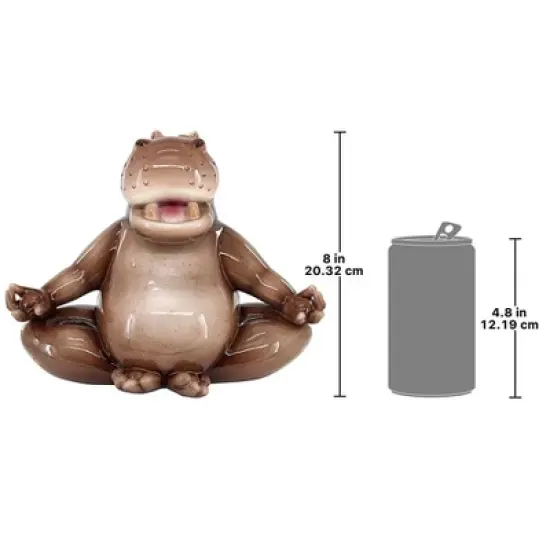 Design Toscano A Ton of Zen Yoga Hippo Garden Statue image {6}
