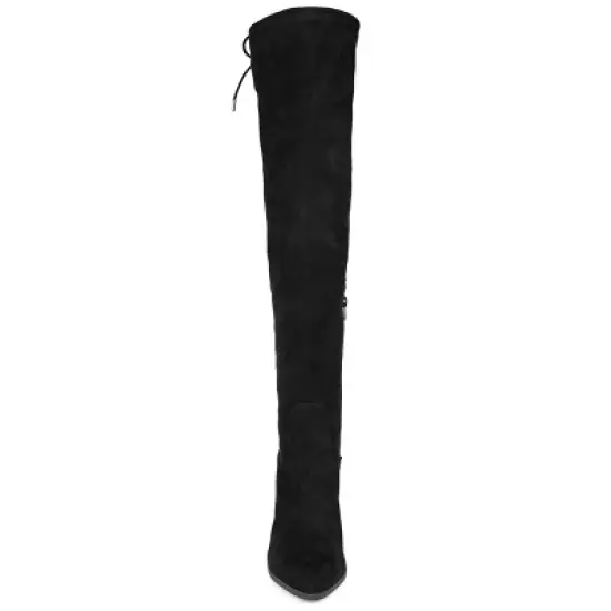 Journee Collection Womens Paras Tru Comfort Foam Wide Calf Stacked Heel Over The Knee Boots image {5}