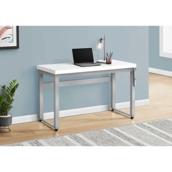 Sapphtopaz Home Office Desks 47.25" Morden Computer Desk Adjustable Height Study Writing Table Gaming Desk Office Desk for Home Office image {14}