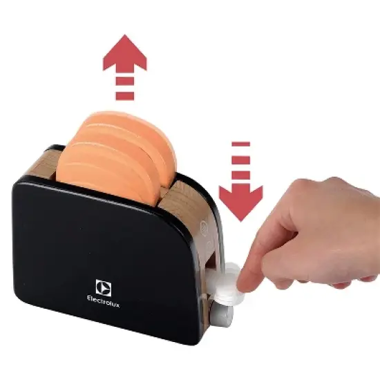 Theo Klein Play Kitchen Accessory Kit with Blender, Toaster, & Coffee Maker, Black and Theo Klein Miele Children's Wooden Kitchen Food Prep Playset image {3}