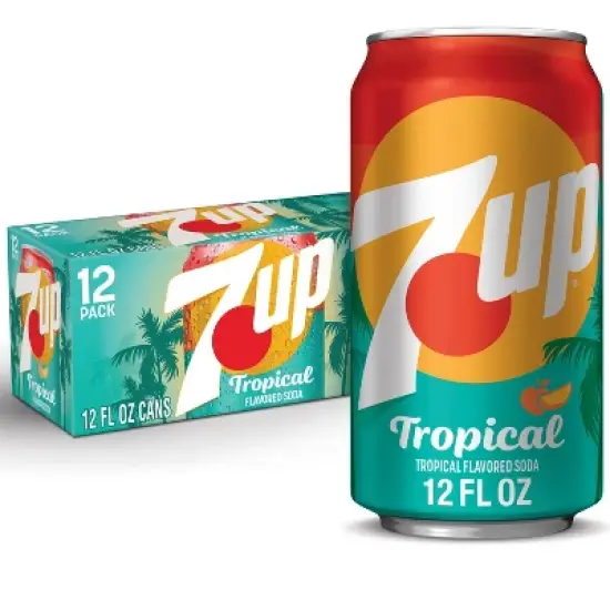 7UP Tropical Soda - 12pk/12 fl oz Cans image {9}
