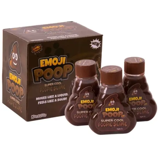 Super Cool Slime: Emoji Poop Pack Of 3 - 5oz Bottles image {8}