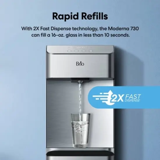 BRIO Moderna 730 Series 4-Stage Reverse Osmosis Bottleless Water Cooler image {3}