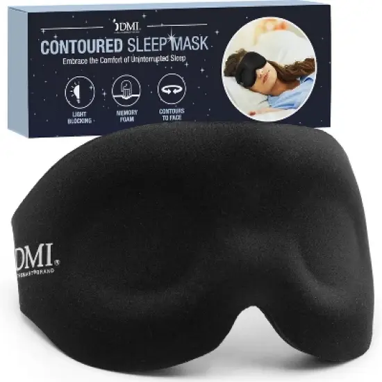 DMI Contoured Cloud Rejuvenation Sleep Mask | Zero Pressure | Game-Changing Comfort | 3D Eye Masks for Sleep | Adjustable Strap, Breathable & Soft, image {4}