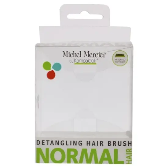 Michel Mercier Pack and Go Detangler - Unisex Detangling Hair Brush - Mini Portable Travel Size, Compact Brush - Regular Hair - Green-Pink - 1 pc image {4}