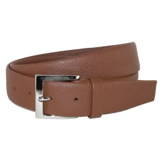 CrookhornDavis Men's Parma Buttercalf Grain Tubular Leather Dress Belt image {5}
