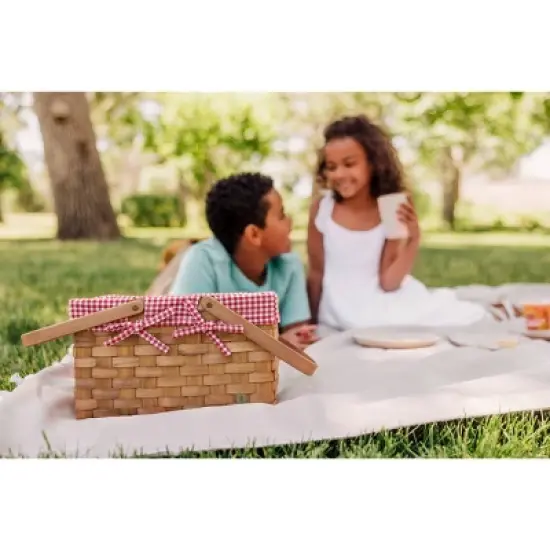 Picnic Time Piccola Picnic Basket Red and White Gingham image {7}