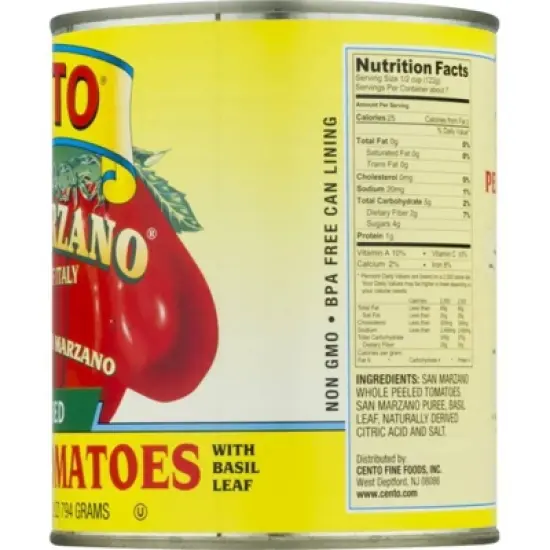 Cento San Marzano Peeled Tomatoes 28oz image {2}