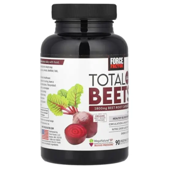 Force Factor Total Beets&reg;, 90 Vegetable Capsules image {3}