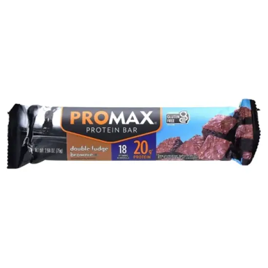 NuGo Nutrition ProMax Protein Bar, Double Fudge Brownie, 12 Bars, 2.64 oz (75 g) Each image {2}