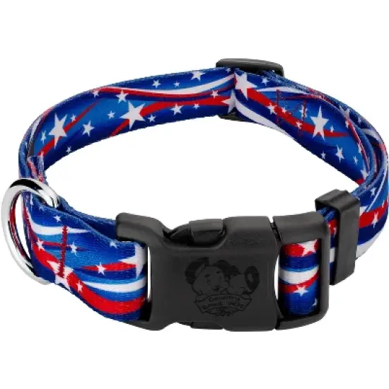 Country Brook Petz Deluxe Star Spangled Dog Collar - Made In The U.S.A. image {5}