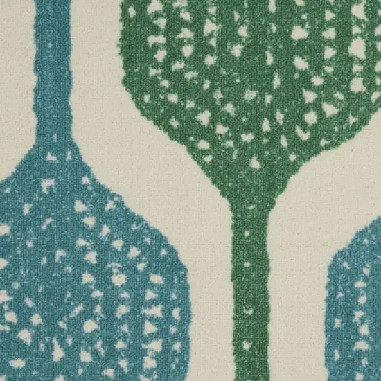 Waverly Sun N Shade SND70 Aqua Indoor/Outdoor Area Rug image {4}