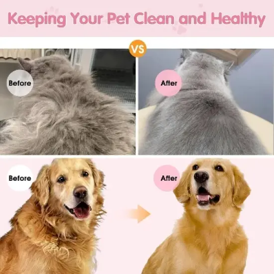 BABYYER Cat Steam Brush for Shedding, 4 in 1 Water Cat Brushes for Indoor Cats Hair Brush with Spray, Steam Brush for Cat & Dog image {3}