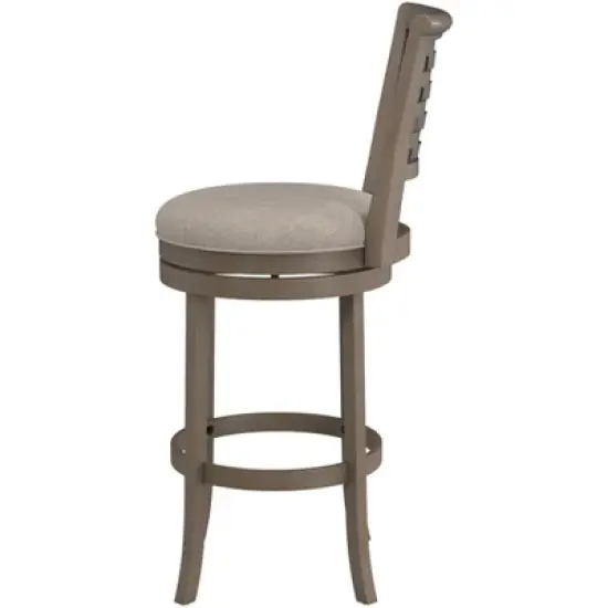 Thredson Swivel Height Barstool Light Antiqued Gray Wash - Hillsdale Furniture image {6}