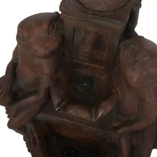 37.25" Los Sapos Faux Stone Fountain - Christopher Knight Home image {3}