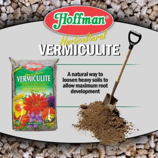 Hoffman Horticultural Vermiculite Lightweight Garden Soil Conditioner for Aeration and Moisture Retention image {2}