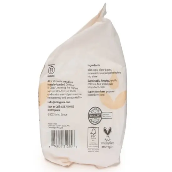 Attn: Grace Incontinence Hybrid Pads - Light Absorbency - 14ct image {2}