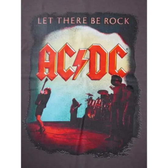 Let There Be Rock ACDC Youth Boy's Charcoal T-shirt image {1}
