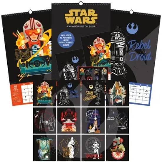 Star Wars 2026 11"x17.2" Oversized Calendar image {7}
