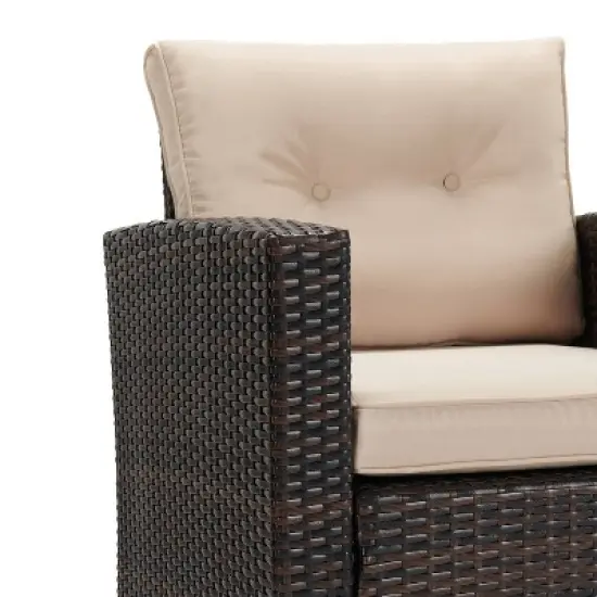 5pc Wicker Outdoor Conversation Set - EDYO LIVING
 image {10}