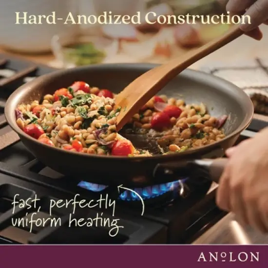 Anolon Advanced Home 10.25" Hard-Anodized Nonstick Frying Pan Bronze image {7}