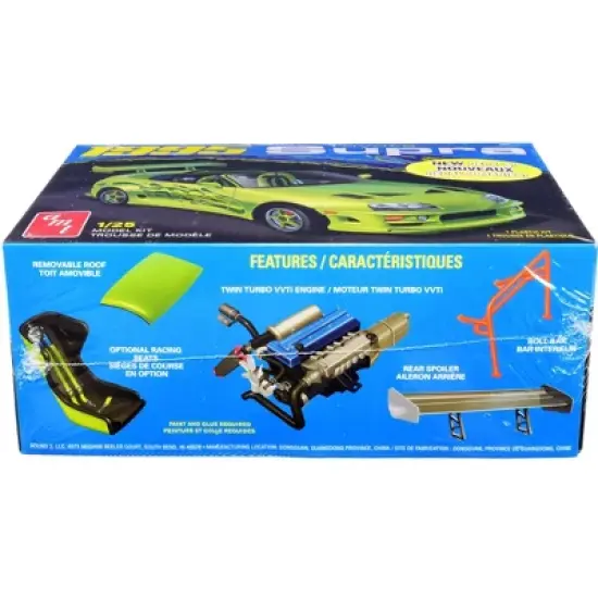Skill 2 Model Kit 1995 Toyota Supra Convertible 1/25 Scale Model by AMT image {1}