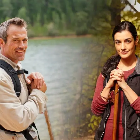 Brazos Walking Sticks Twisted Hickory Handcrafted Wood Cane - 55" image {4}