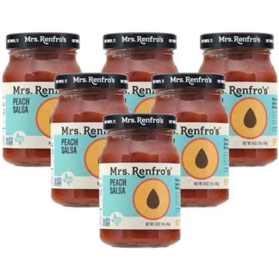 Mrs Renfro Peach Salsa - 6 pack, 16 oz image {4}